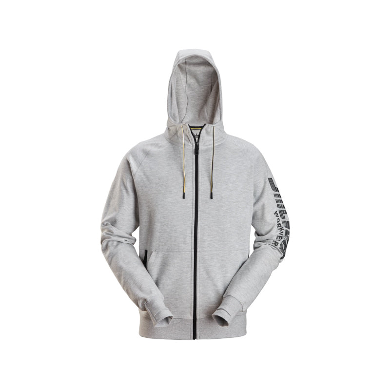 Sweat-shirt à capuche avec logo et fermeture