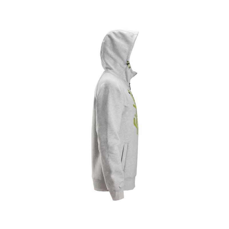 Sweat-shirt à capuche avec logo et fermeture