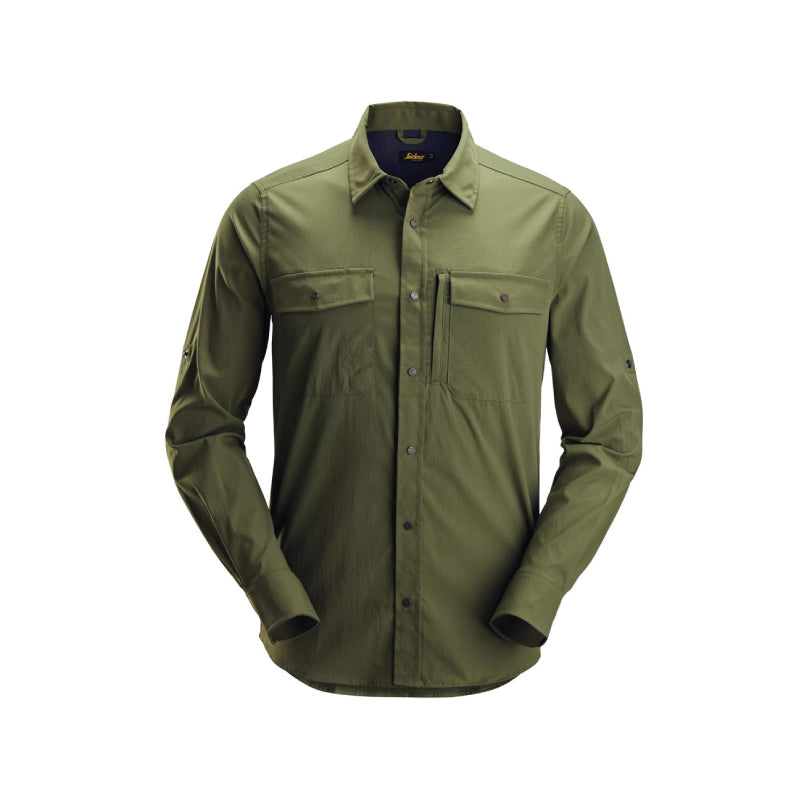 Chemise à manches longues en tissu hautement respirant