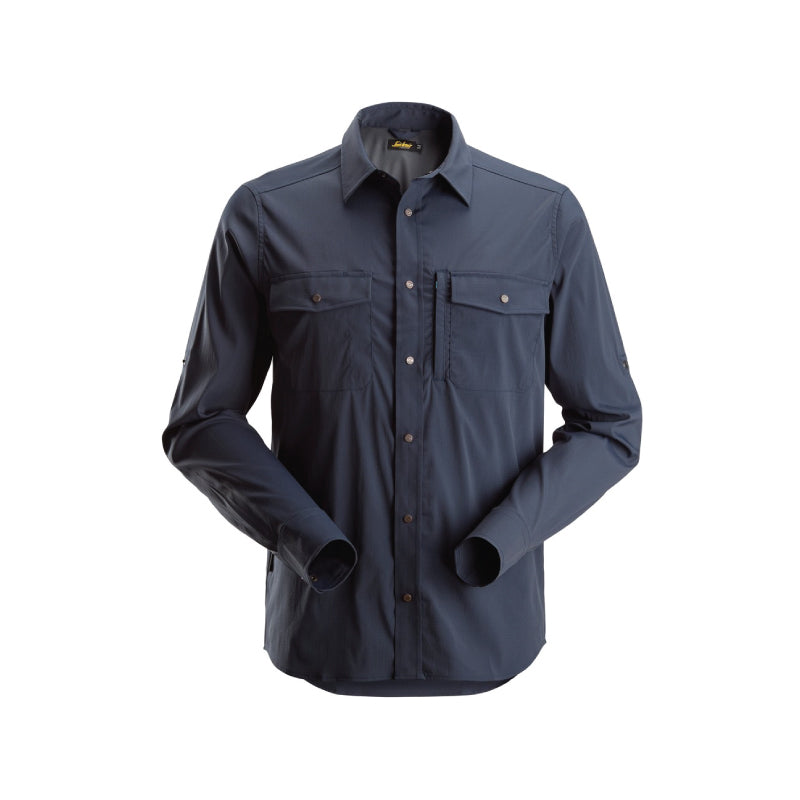 Chemise à manches longues en tissu hautement respirant