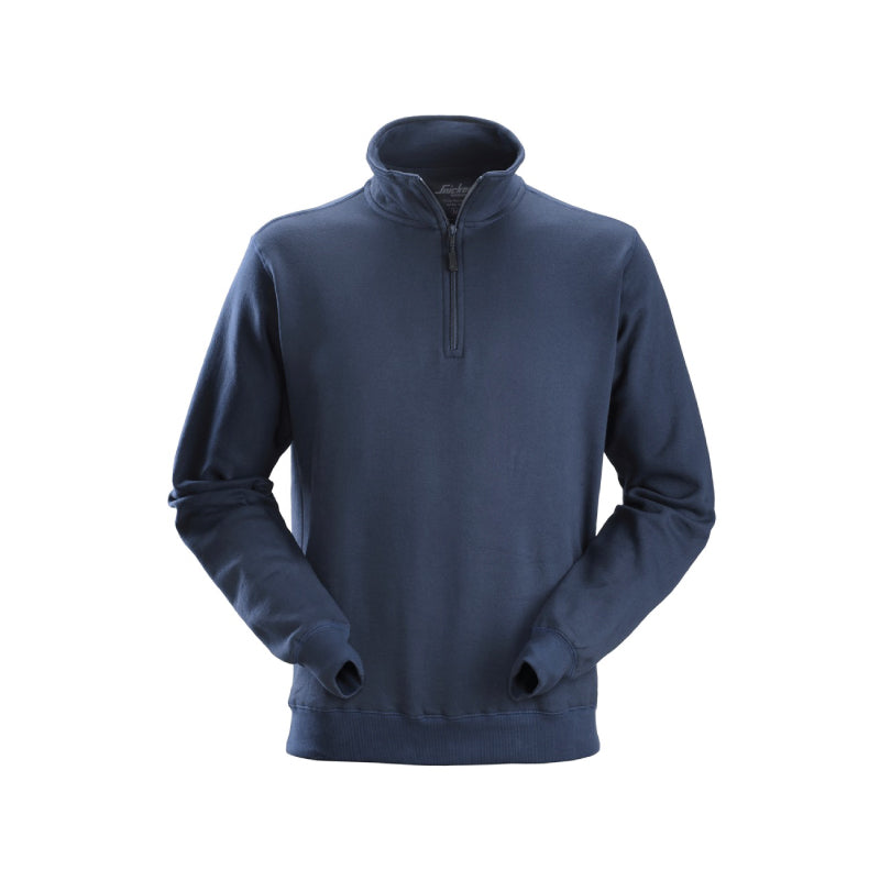 Sweat-shirt demi-zippé