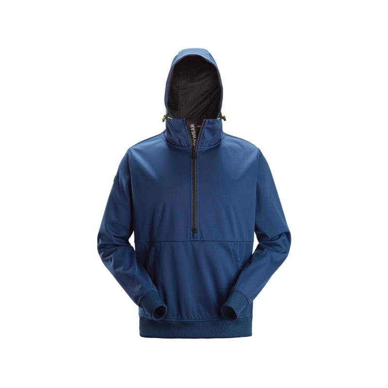 Sweat-shirt à capuche demi-zippé