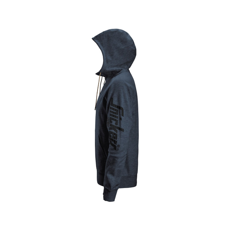 Sweat-shirt à capuche avec logo et fermeture
