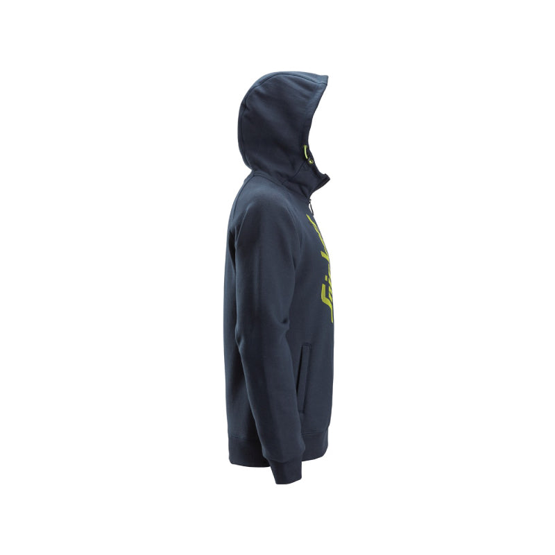 Sweat-shirt à capuche avec logo et fermeture