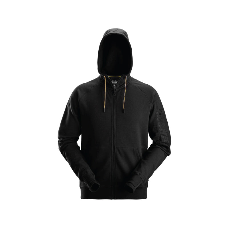 Sweat-shirt à capuche avec logo et fermeture