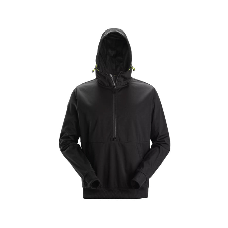 Sweat-shirt à capuche demi-zippé
