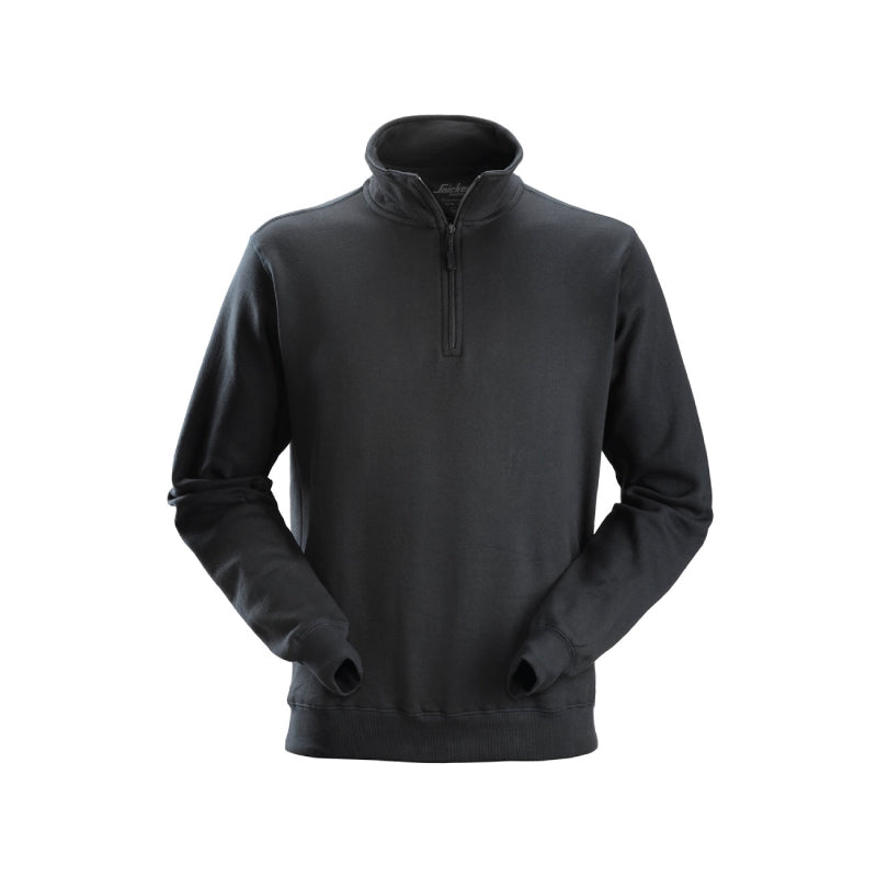 Sweat-shirt demi-zippé