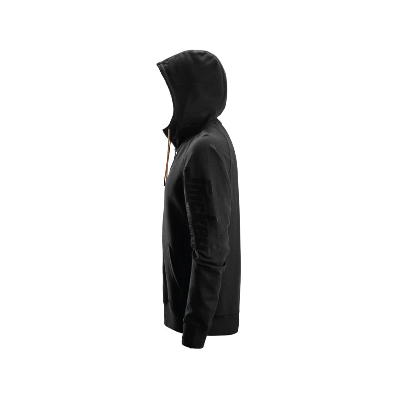 Sweat-shirt à capuche avec logo et fermeture