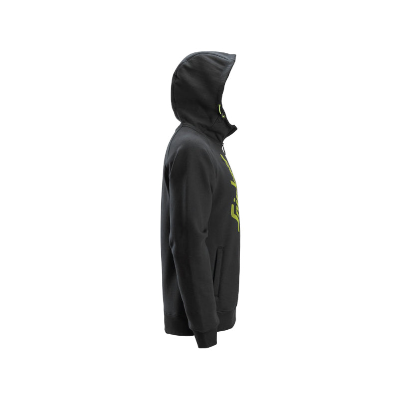 Sweat-shirt à capuche avec logo et fermeture