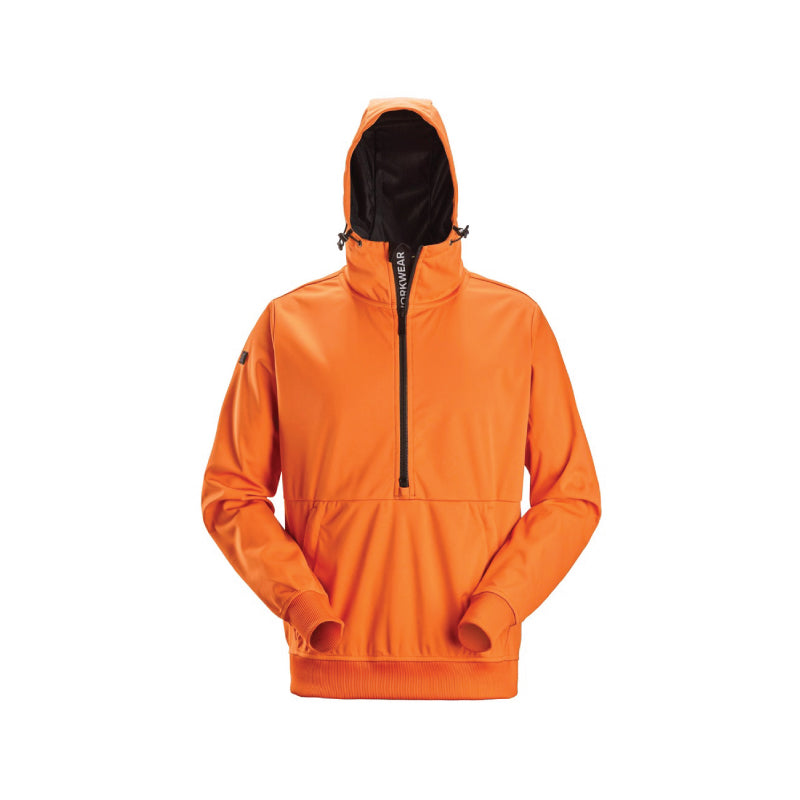 Sweat-shirt à capuche demi-zippé