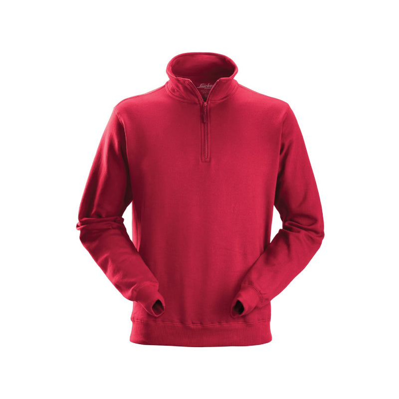 Sweat-shirt demi-zippé